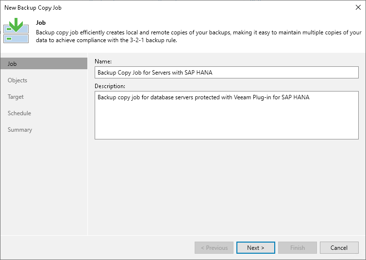 Step 2. Specify Job Name and Description