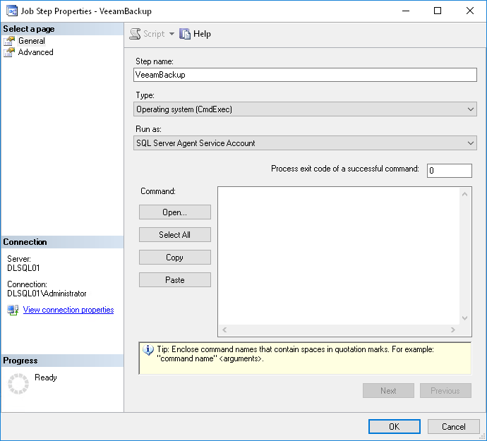 Saving Backup Settings as SQL Agent Job