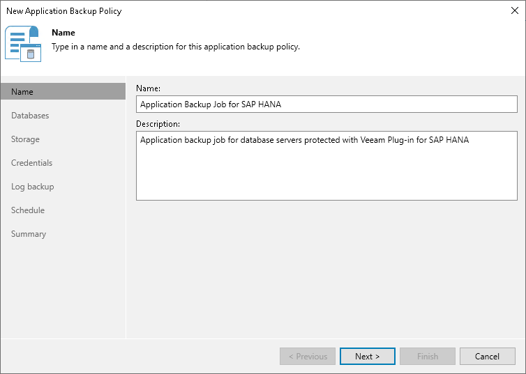 Step 2. Specify Policy Name
