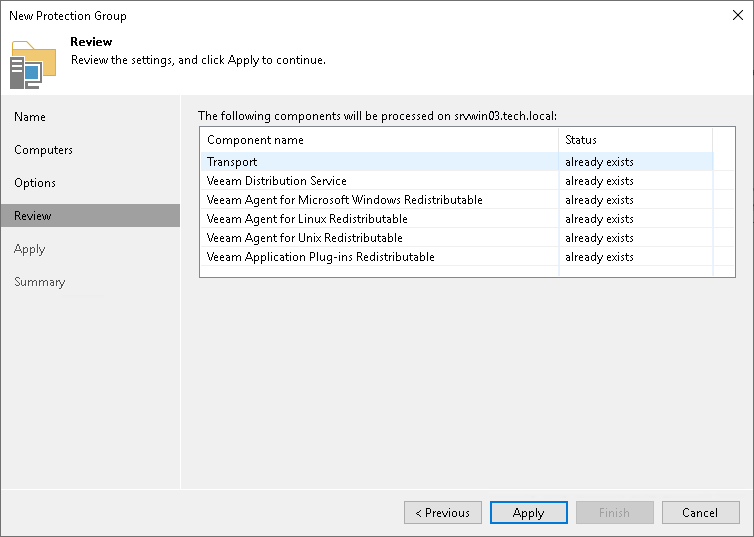 Step 6. Review Components
