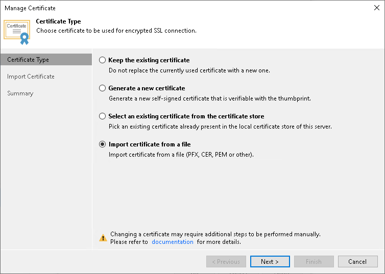 Importing Certificates from PFX Files