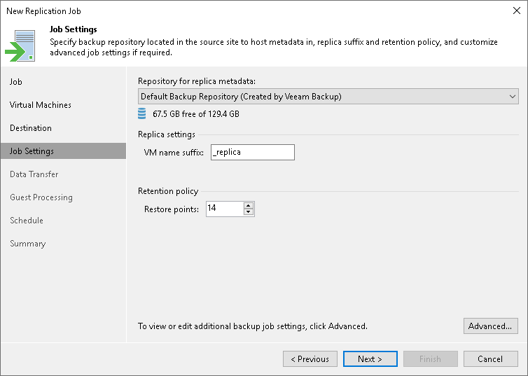 Creating Replication Job