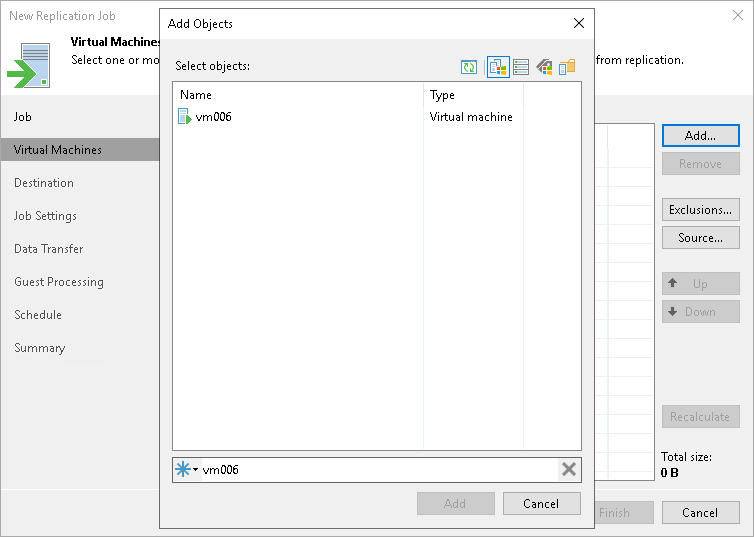 Creating Replication Job