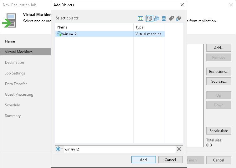 Creating Replication Job