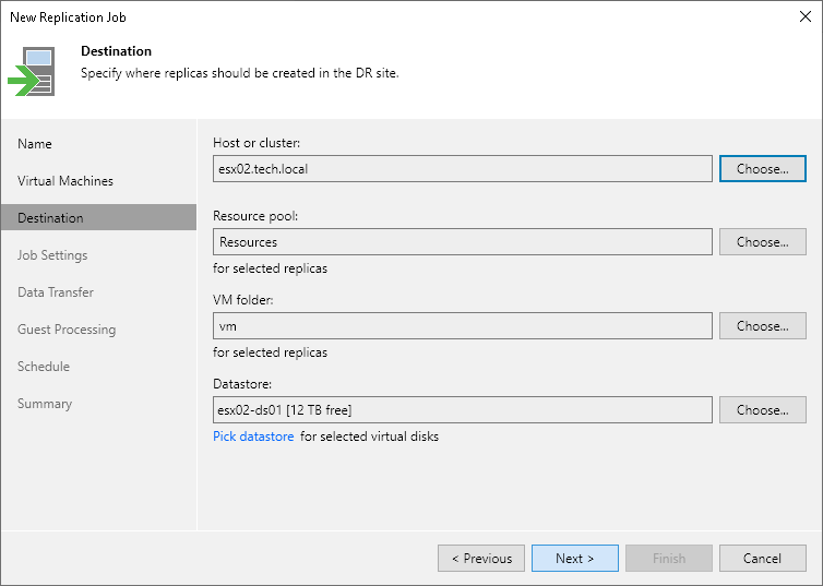 Creating Replication Job