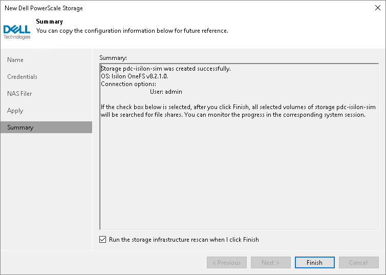 Step 6. Finish Working with Wizard