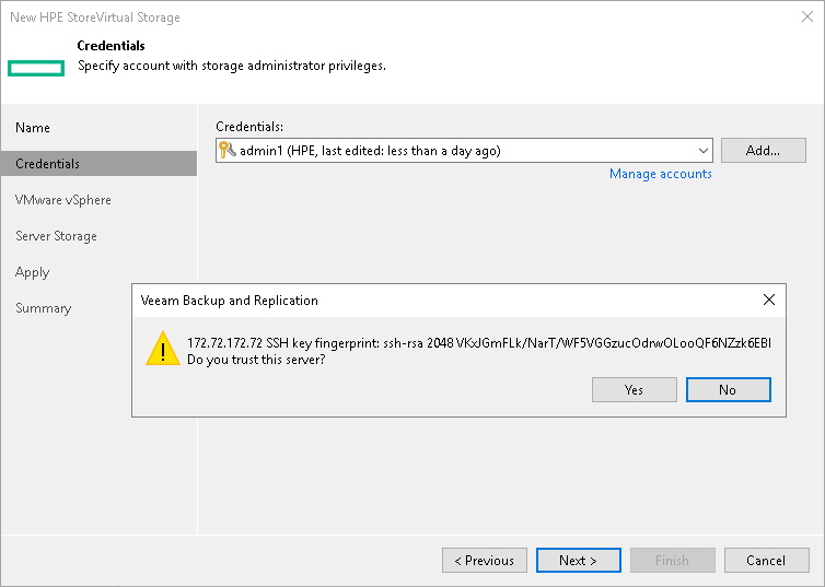 Step 3. Specify Credentials