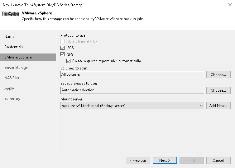 Step 4. Specify VMware Access Options