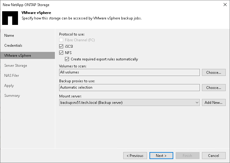 Step 4. Specify VMware Access Options
