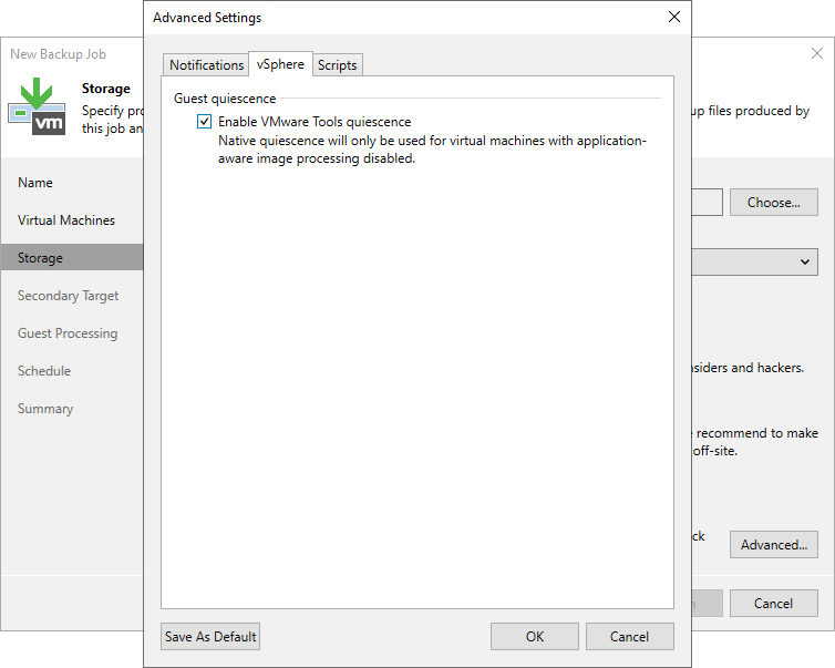 Configuring Snapshot-Only Jobs
