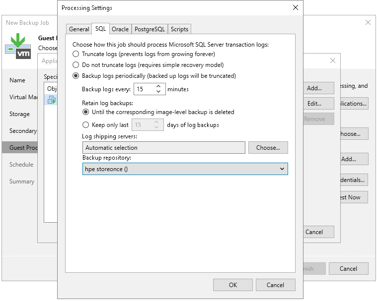 Configuring Snapshot-Only Jobs