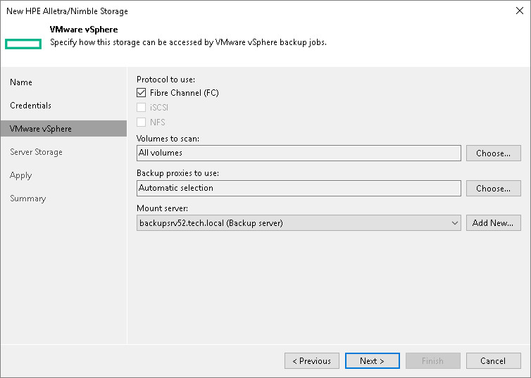 Step 4. Specify VMware Access Options