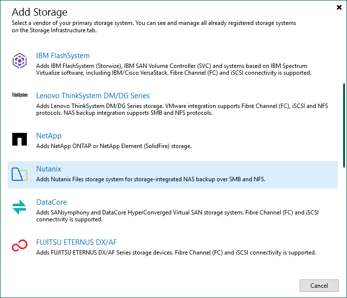 Step 1. Launch New Nutanix Files Storage Wizard