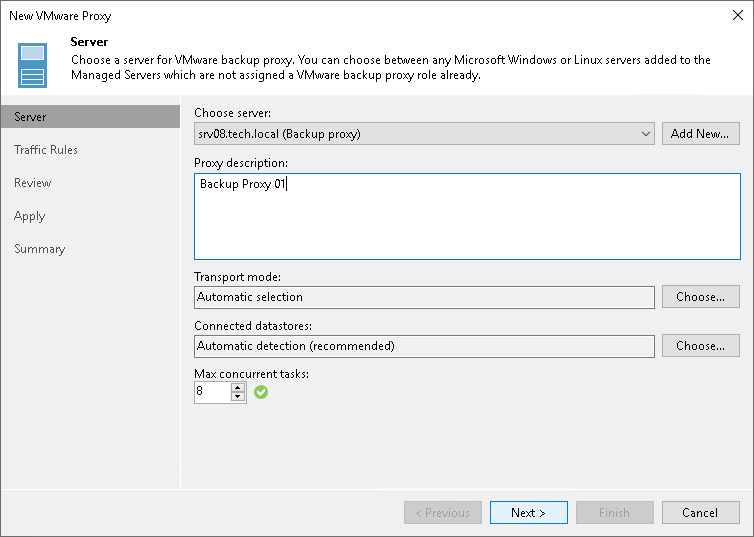 Step 2. Choose Server