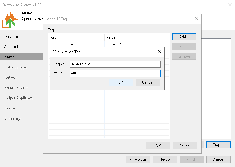 Step 4. Specify Name and Tags