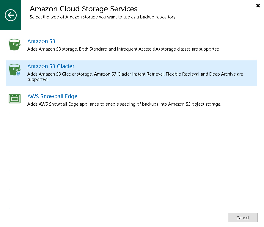 Step 1. Launch New Object Storage Repository