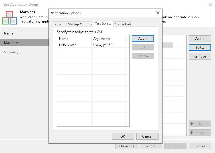 Step 4. Specify Recovery Verification Options and Tests