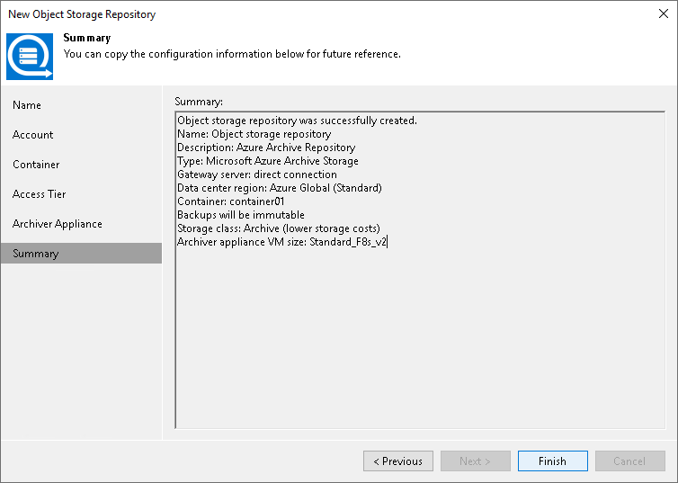 Step 7. Finish Working with Wizard
