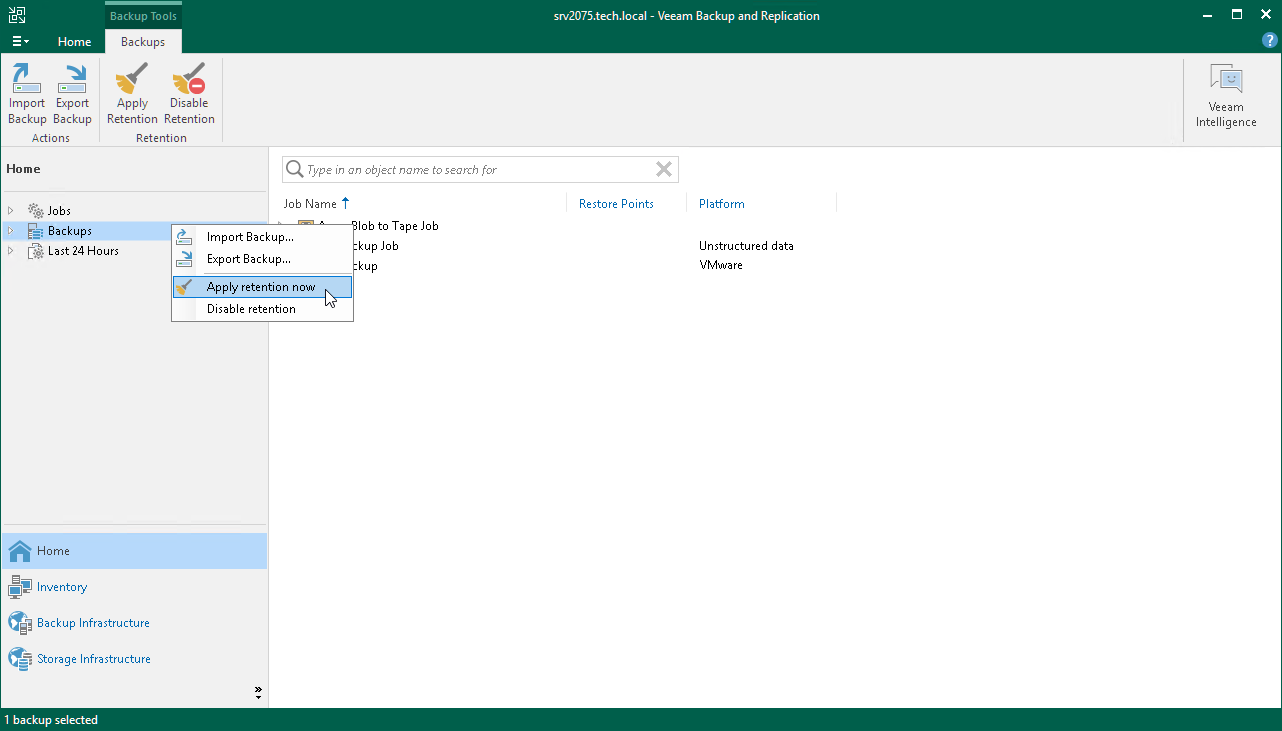 Apply Background Retention