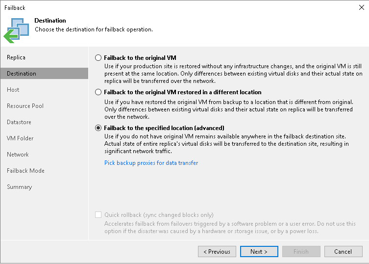 Step 3. Select Destination