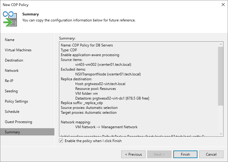Finish working with wizard Step 14. Finish Working with Wizard