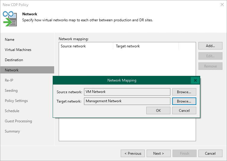Step 7. Configure Network Mapping