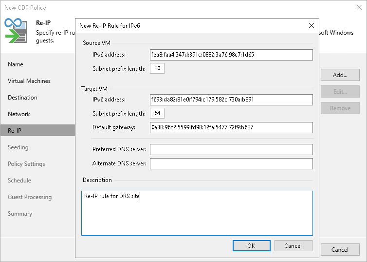Step 8. Configure Re-IP Rules