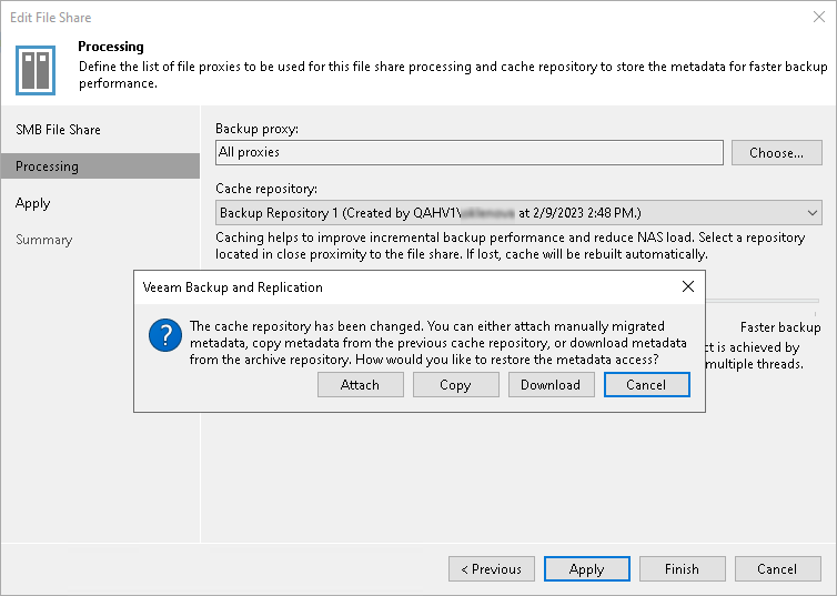 Unstructured Data Backups in Object Storage Repositories