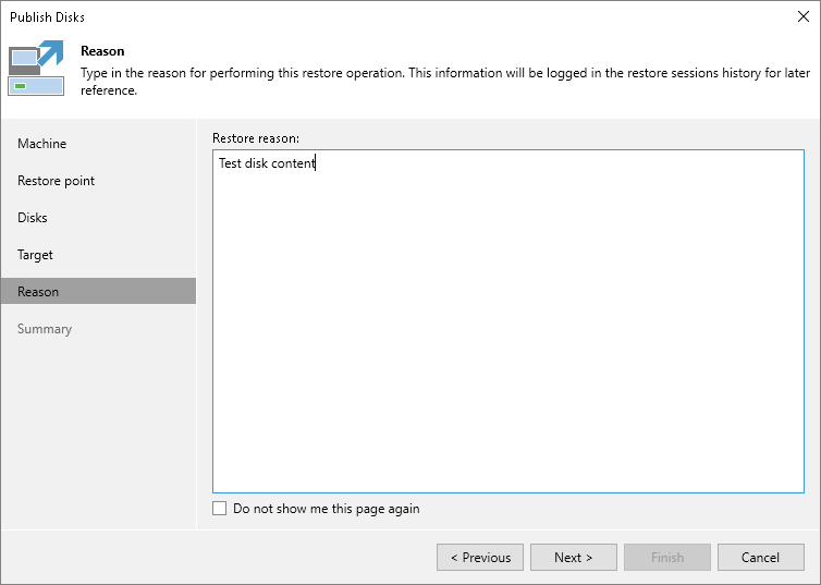 Step 6. Specify Reason
