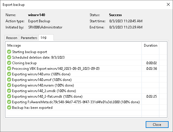 View Session Statistics