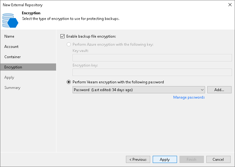 Step 5. Configure Encryption