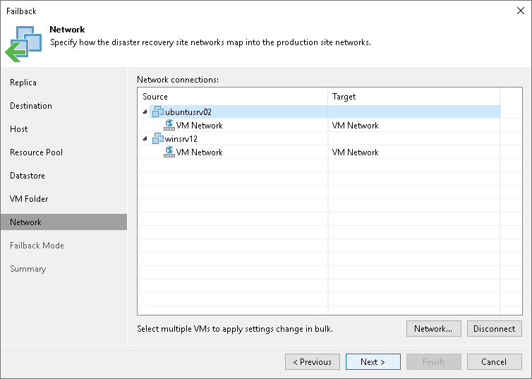 Step 8. Select Target Network