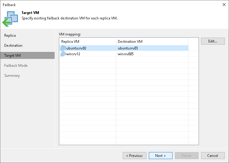Step 9. Map Replicas to Restored VMs