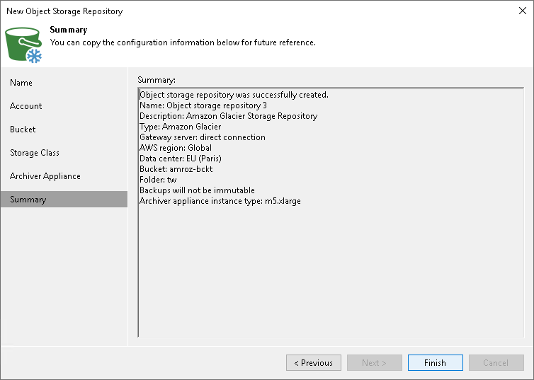 Step 7. Finish Working with Wizard