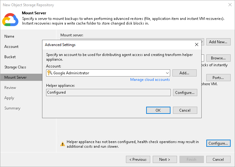 Step 6. Specify Mount Server Settings