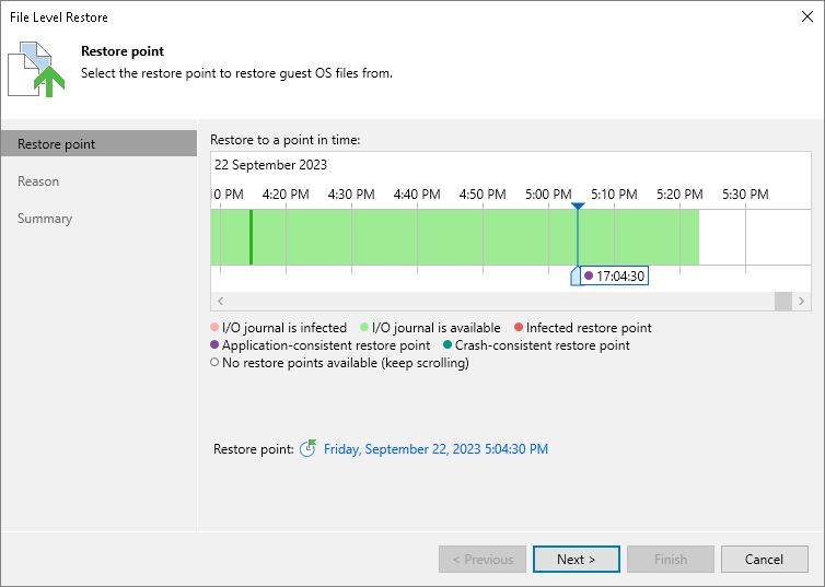 Step 3. Select Restore Point