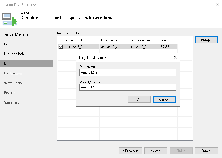 Step 5. Select Virtual Disks to Restore