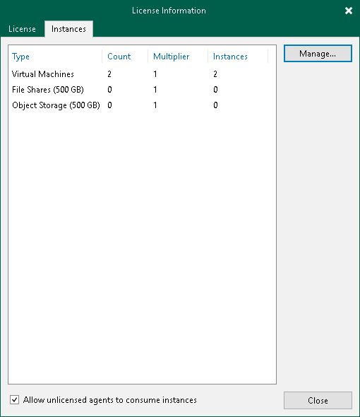 Viewing License Information