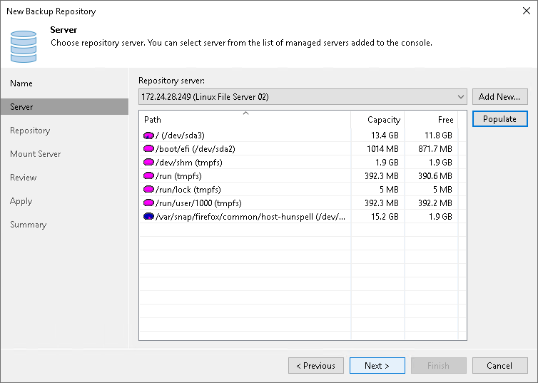 Step 3. Specify Server Settings