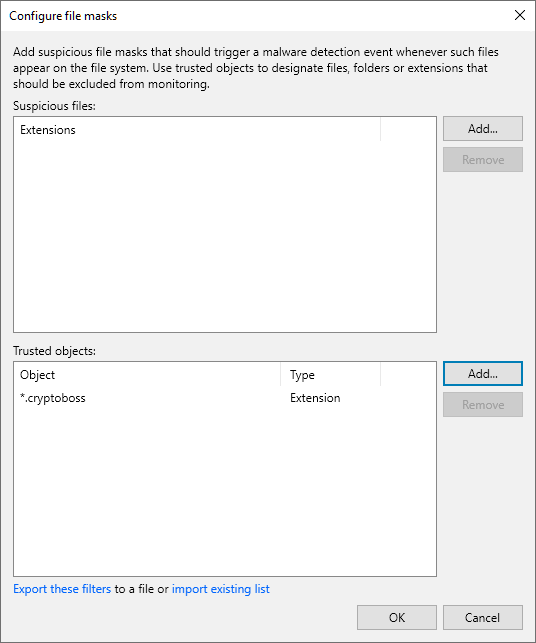 Known Suspicious Files and Extensions