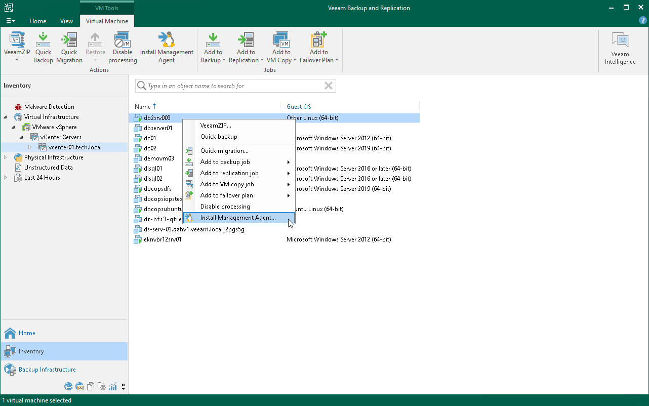 Install Management Agent