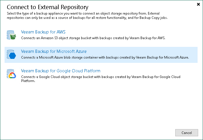 Step 1. Launch New External Repository Wizard