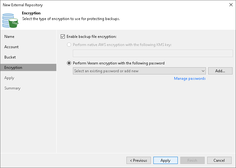 Specify Cloud Storage Details