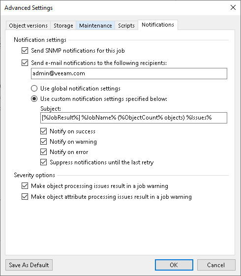 Notification Settings Notification Settings