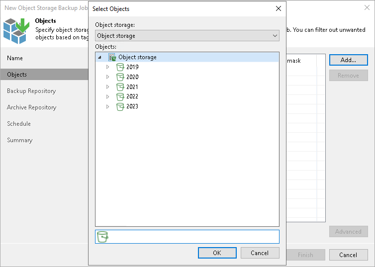 Step 3. Select Objects to Back Up