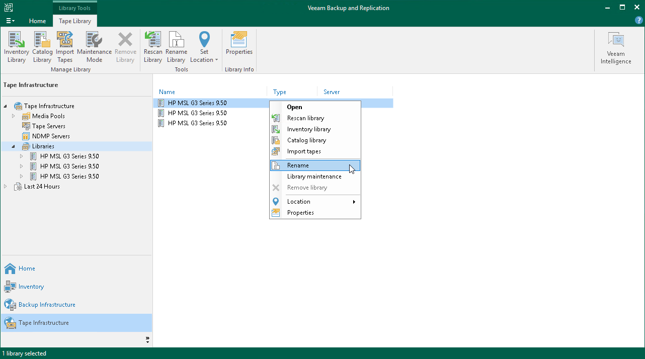 Renaming Tape Devices