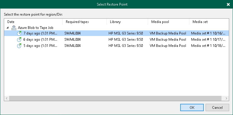 Step 2. Choose Objects to Restore