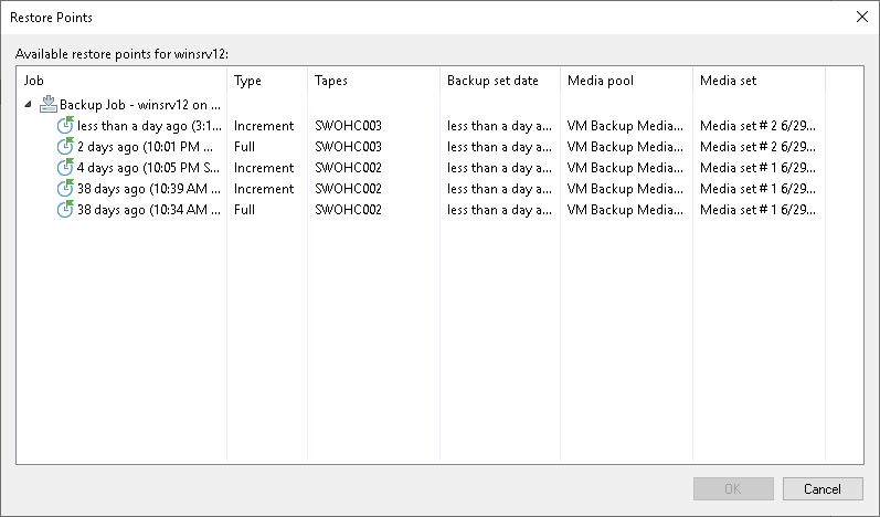 Step 3. Select Restore Point