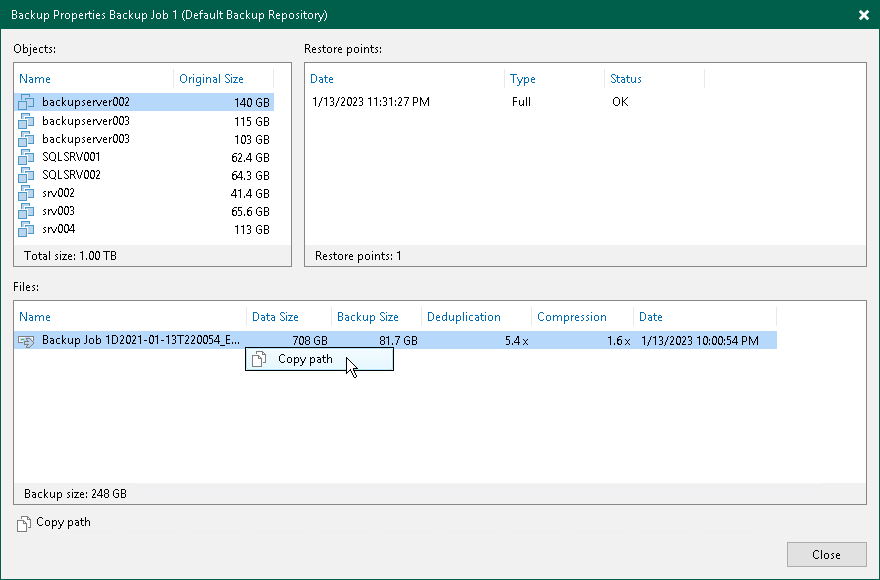Discovering Backups in Scale-Out Backup Repositories