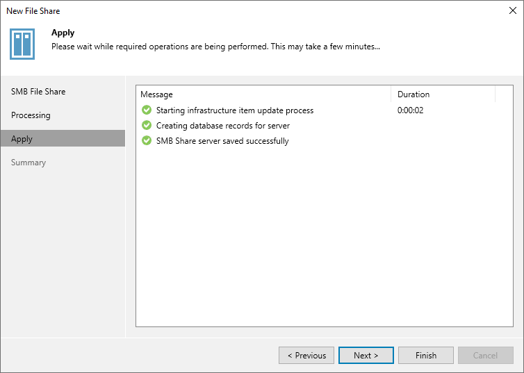 Step 5. Apply File Share Settings